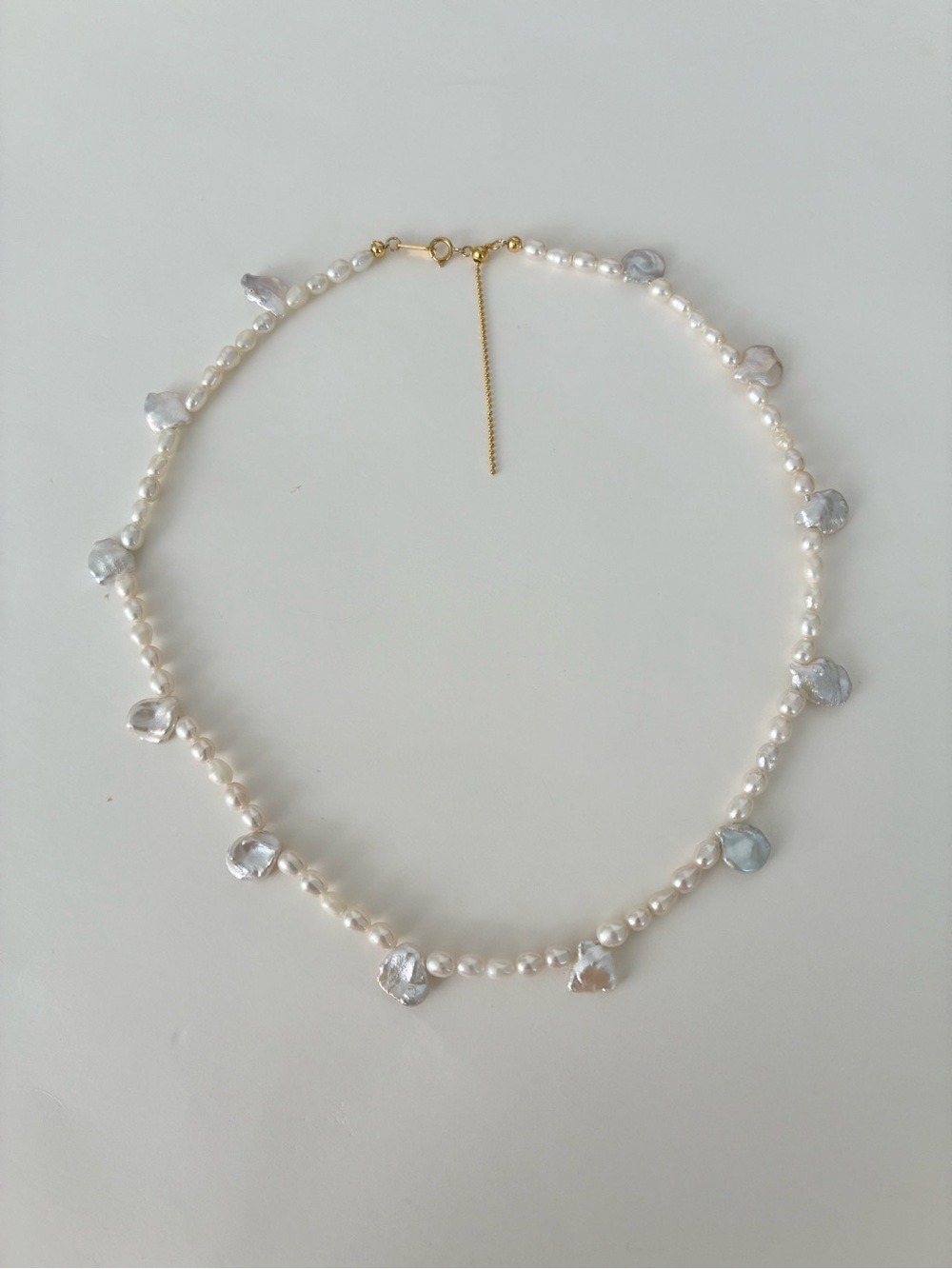 Freshwater Pearl Coastal Necklace, Boho Pearl Choker, Cottagecore Summer Jewelry